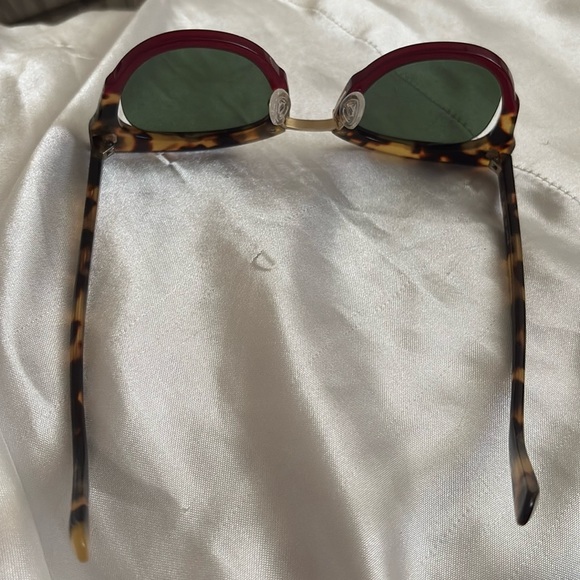 Salvatore Ferragamo Ruby Red Tortoise Cat Eye Sunglasses - Picture 7 of 8